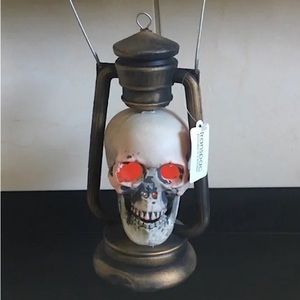 Transpac Halloween Skull Lantern Light Up Foam 10” Jack-o-Lantern 💀 New NWT